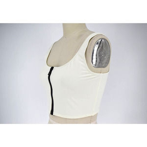 NWT SOLID & STRIPED 'the christie' tankini swim bikini top cream size L women's